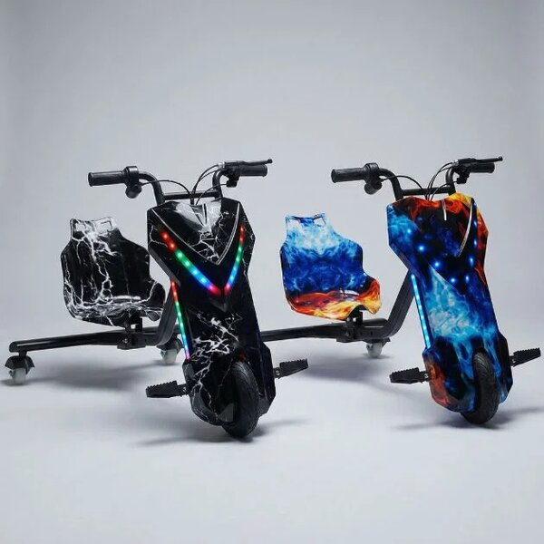 Driftmax™ Kart Electric Cu 3 Roți Pentru Drift, Gheață și foc