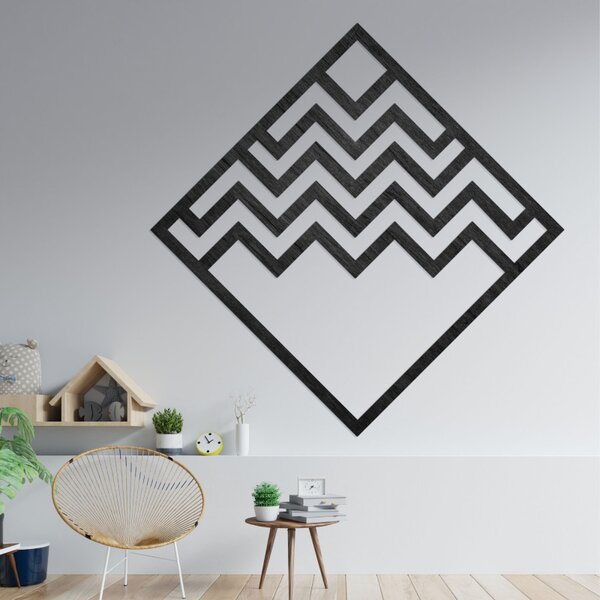 Decor geometric pătrat din lemn - FORNET