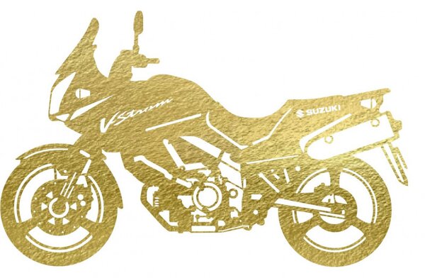 Pictură murală elegantă pe motocicletă - SUZUKI