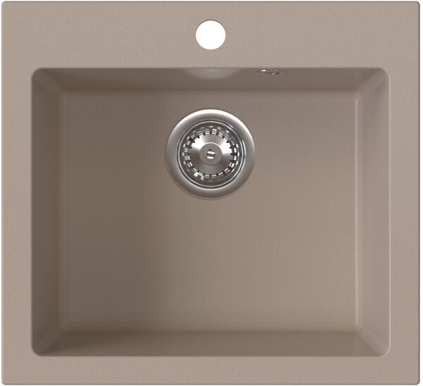 Ruvetti Ditto chiuvetă din granit 49x45 cm bej 3001D_BE50_W