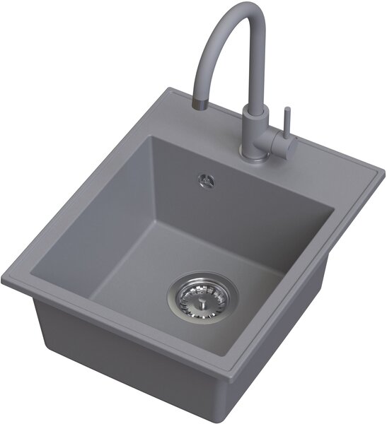 Ruvetti Tito Box chiuveta cu baterie gri/ LP_3200-TB4050GR_W