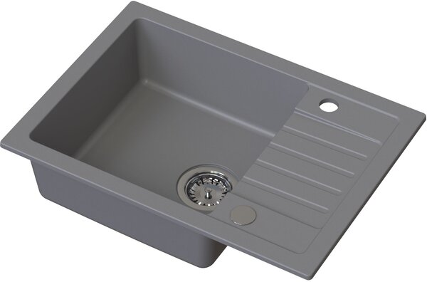 Ruvetti Tito Compact chiuveta cu baterie și accesorii gri/ LP_3200-TC6244GR_W