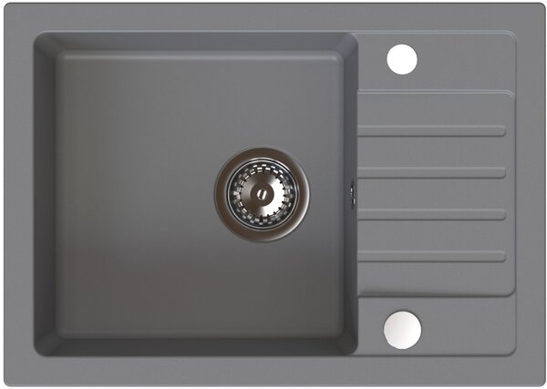 Ruvetti Tito Compact chiuveta cu baterie și accesorii gri/ LP_3200-TC6244GR_W