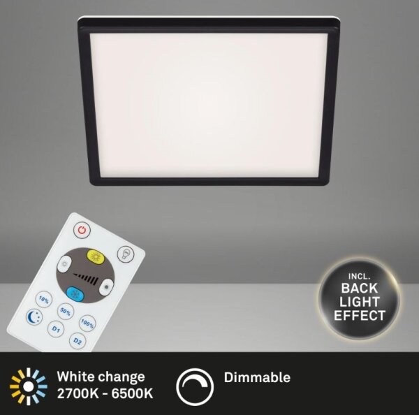 Plafonieră LED dimabilă Briloner 7082-015 SLIM LED/22W/230V + telecomandă
