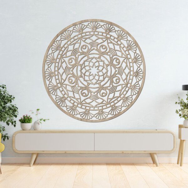 Mandala modernă sculptată, floarea vieții | ZIBEZI