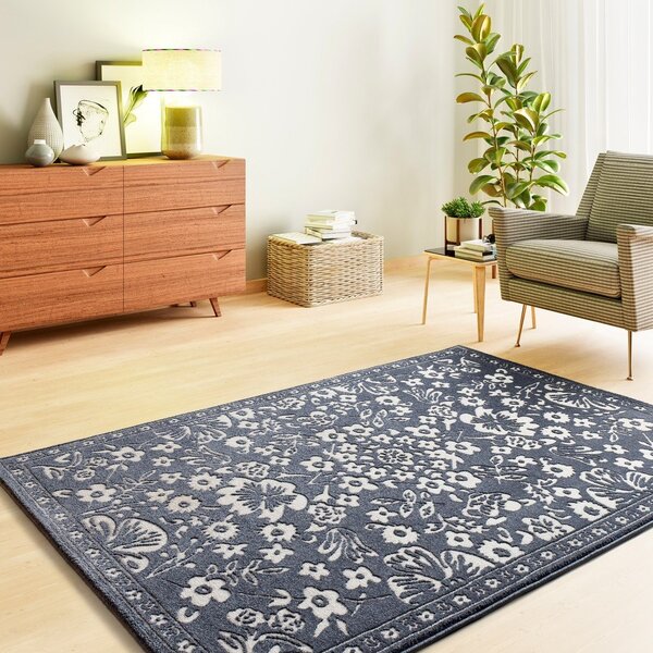 Covor albastru închis 80x150 cm Amara – Universal