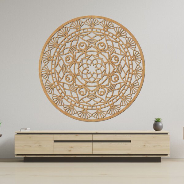 Mandala modernă sculptată, floarea vieții | ZIBEZI