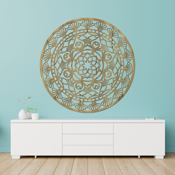 Mandala modernă sculptată, floarea vieții | ZIBEZI