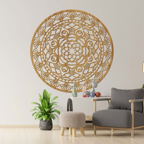 Mandala modernă sculptată, floarea vieții | ZIBEZI