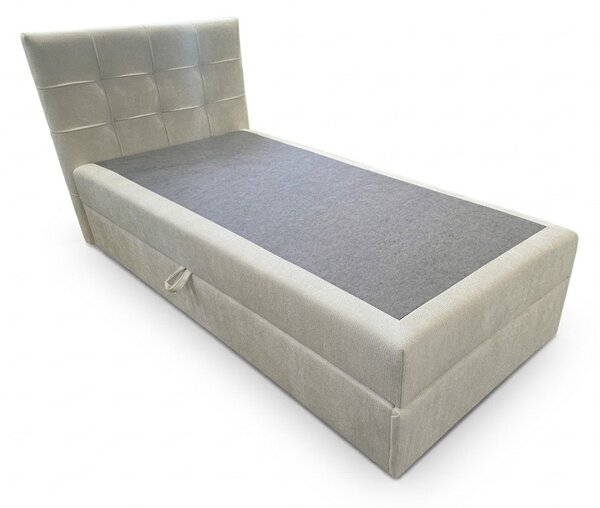 Pat tapitat boxspring DIRELIS VIBE 90x200 cm crem Saltele: Saltea cu arcuri Bonell