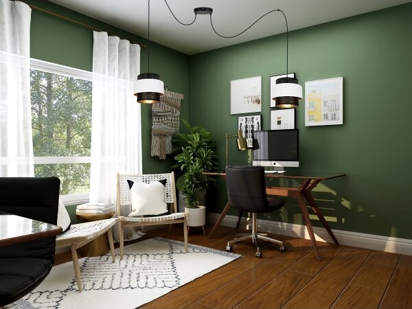 Lustră pe cablu NESS 2xE27/60W/230V neagră/albă