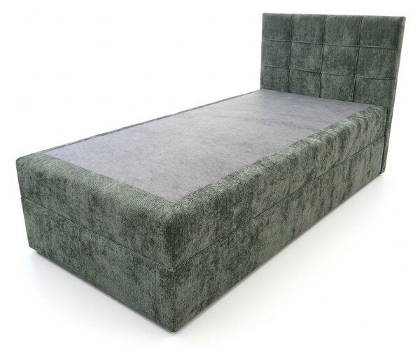 Pat tapițat boxspring DIRELIS VIBE 90x200 cm verde închis Saltele: Saltea cu arcuri Bonell