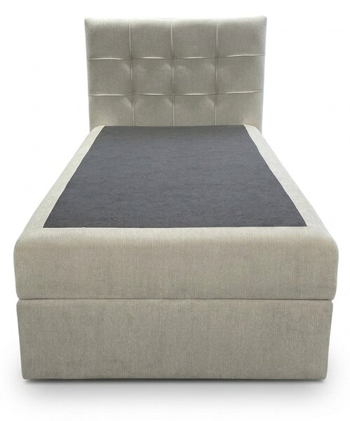 Pat tapitat boxspring DIRELIS VIBE 90x200 cm crem Saltele: Saltea cu arcuri Bonell