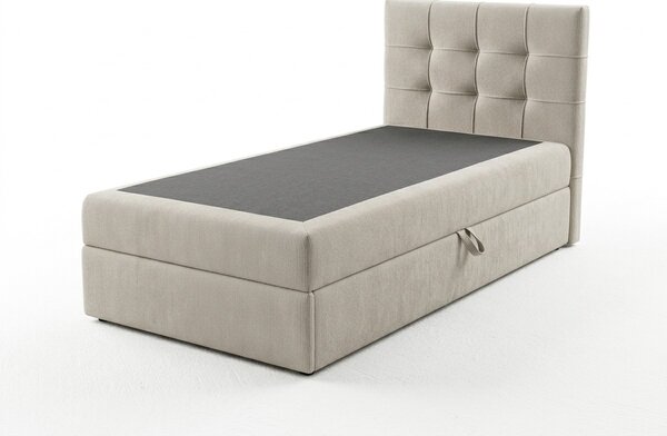 Pat tapitat boxspring DIRELIS VIBE 90x200 cm crem Saltele: Saltea cu arcuri Bonell