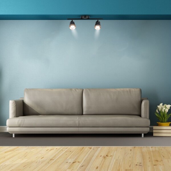 Spot LED 2xLED/5W/230V 4000K negru