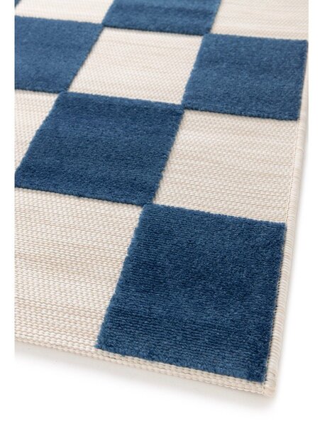 Covor pentru exterior și interior albastru/crem 160x230 cm Cuadros – Universal