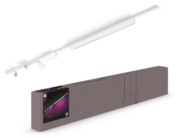 Philips SADA 4xLED RGB Hue, stmívatelné svítidlo do lištového systému, 44,6W, 23