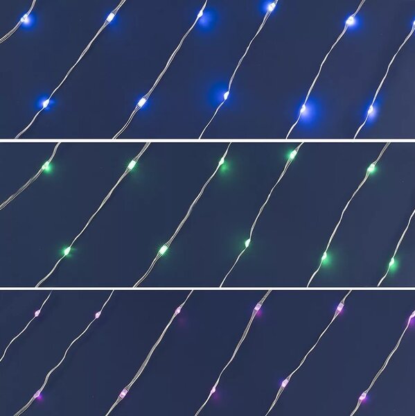 Ghirlandă LED RGB reglabilă 100xLED/29 funcții 10,4m