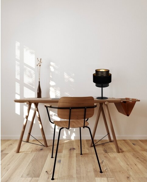 Lampă de masă NESS 1xE27/60W/230V neagră