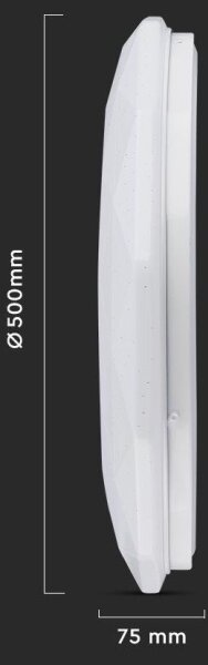 Plafonieră LED reglabilă 60W/230V 3000K/4000K/6500K + telecomandă