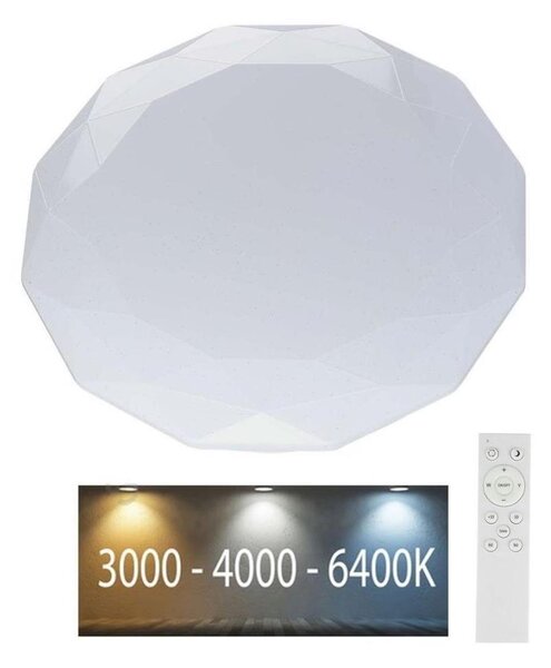 Plafonieră LED reglabilă 60W/230V 3000K/4000K/6500K + telecomandă