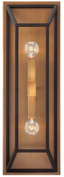 Aplică FU LIGHTON 2xE14/60W/230V maro/neagră Hinkley
