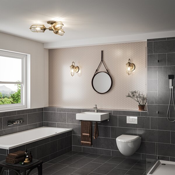 Aplică de exterior URBAN 1xE27/60W/230V IP44 bronz Feiss