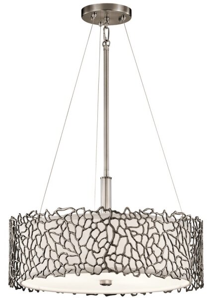 Lustră pe cablu SILVER CORAL 3xE27/100W/230V crom Kichler