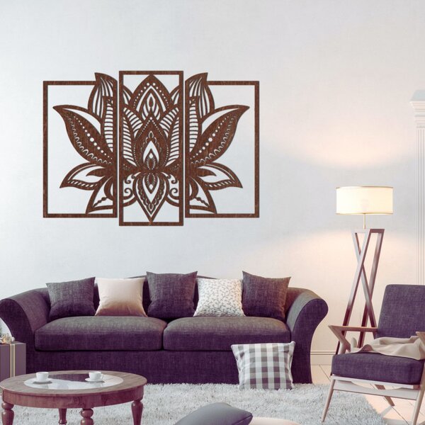 Impresionantă floare de lotus decorativă din lemn | PURUS