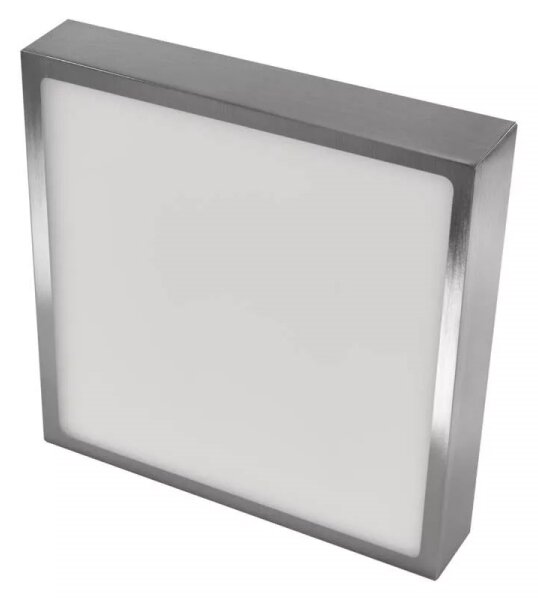Plafonieră LED/21W/230 3000/3500/4000K 22,5x22,5 cm crom