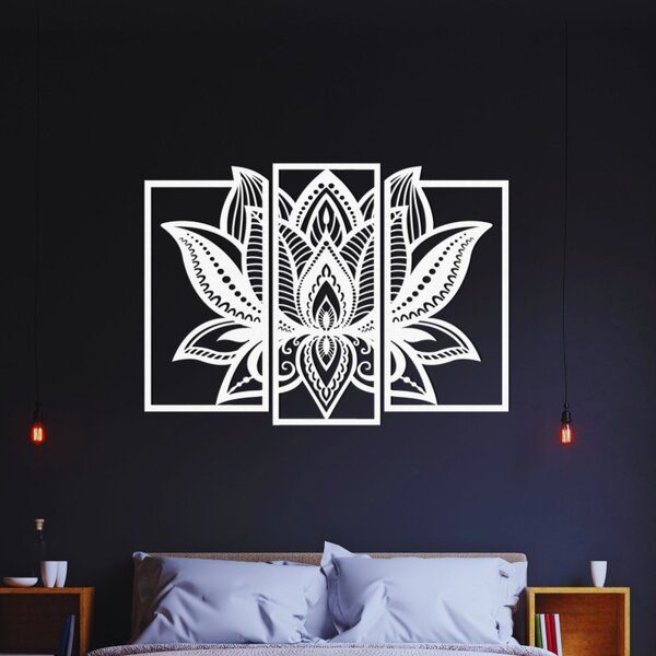 Impresionantă floare de lotus decorativă din lemn | PURUS
