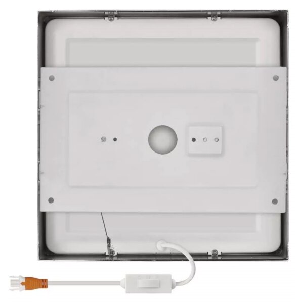Plafonieră LED/21W/230 3000/3500/4000K 22,5x22,5 cm crom