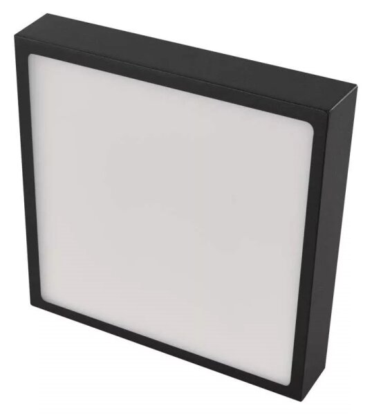 Plafonieră LED/21W/230V 3000/3500/4000K 22,5x22,5 cm neagră