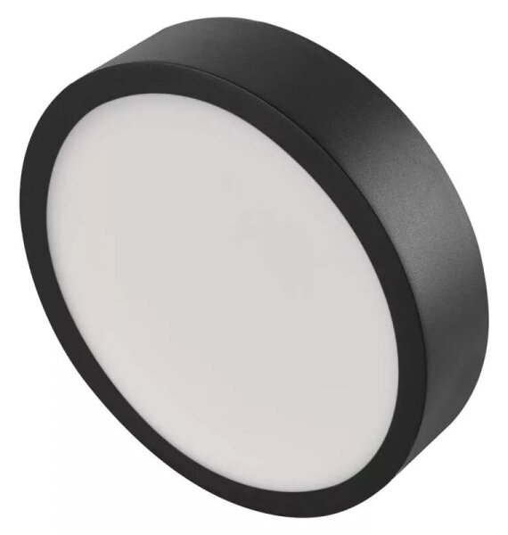 Plafonieră LED/12,5W/230V 3000/3500/4000K d. 17 cm negru
