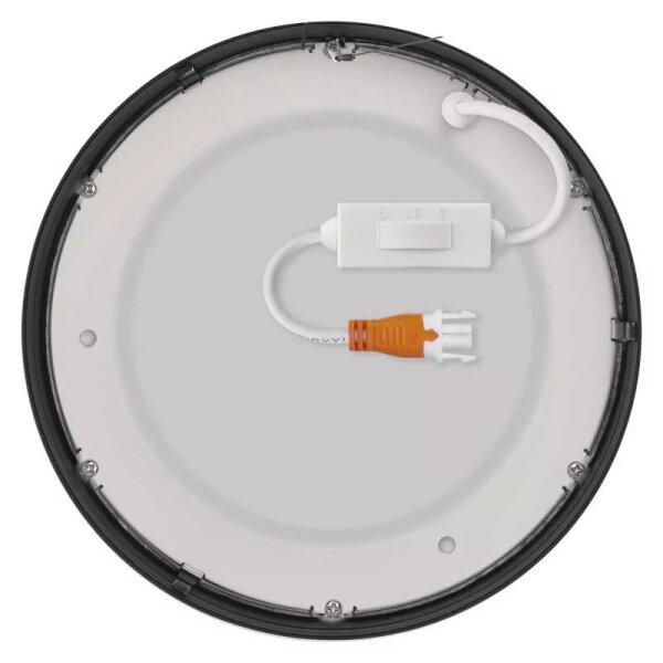Plafonieră LED/12,5W/230V 3000/3500/4000K d. 17 cm negru