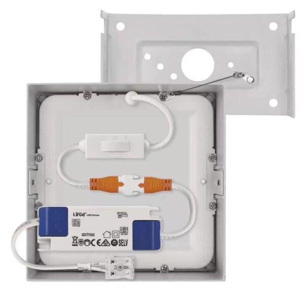 Plafonieră LED/7,6W/230V 3000/3500/4000K 12x12 cm alb