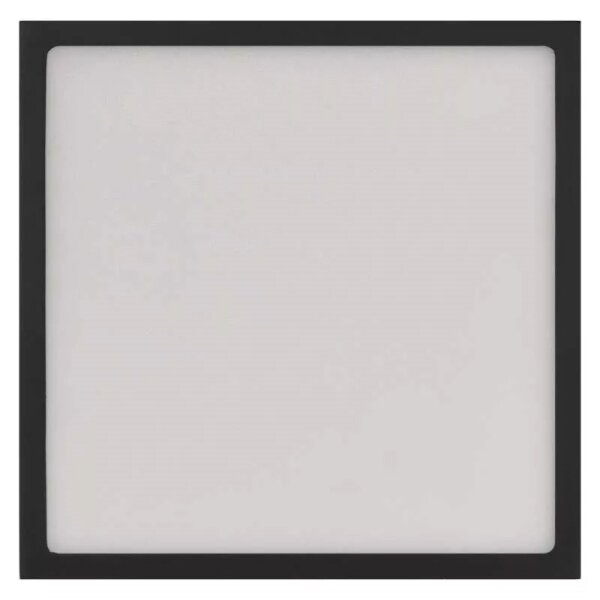 Plafonieră LED/21W/230V 3000/3500/4000K 22,5x22,5 cm neagră