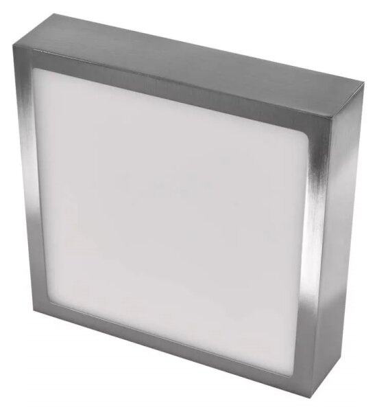 Plafonieră LED/12,5W/230V 3000/3500/4000K 17x17 cm crom