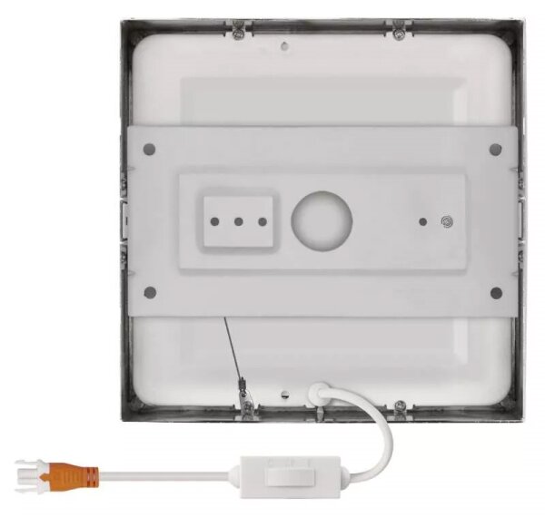 Plafonieră LED/12,5W/230V 3000/3500/4000K 17x17 cm crom