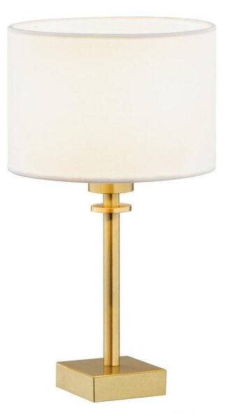 Lampă de masă ABBANO 1xE27/15W/230V alamă/albă Argon 8047