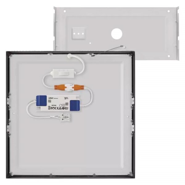 Plafonieră LED/28,5W/230V 3000/3500/4000K 30x30 cm negru