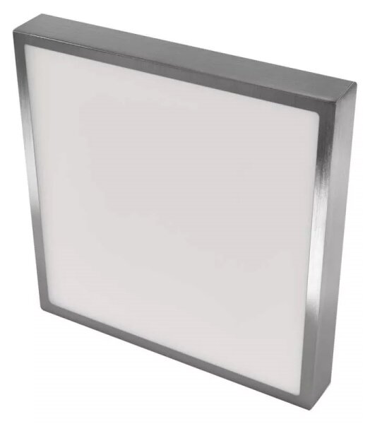 Plafonieră LED/28,5W/230V 3000/3500/4000K 30x30 cm crom