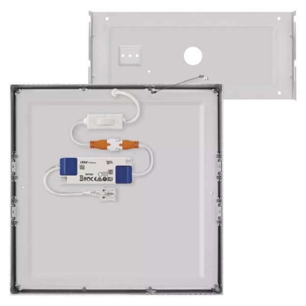 Plafonieră LED/28,5W/230V 3000/3500/4000K 30x30 cm crom