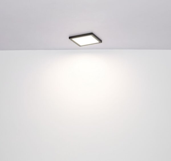 Plafonieră LED LASSE LED/24W/230V 3000/4000/6500K neagră Globo 12380-24B