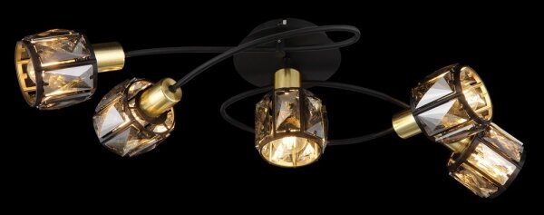 Lustră aplicată INDIANA 5xE14/40W/230V Globo 54357-5B
