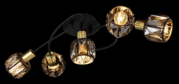 Lustră aplicată INDIANA 5xE14/40W/230V Globo 54357-5B