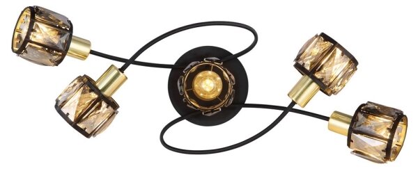 Lustră aplicată INDIANA 5xE14/40W/230V Globo 54357-5B