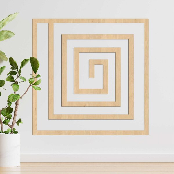 Decor geometric din lemn - WOORTLE