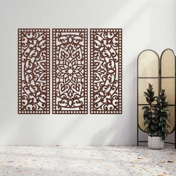 Panou mandala din trei piese pentru decorarea peretelui | AURELIA