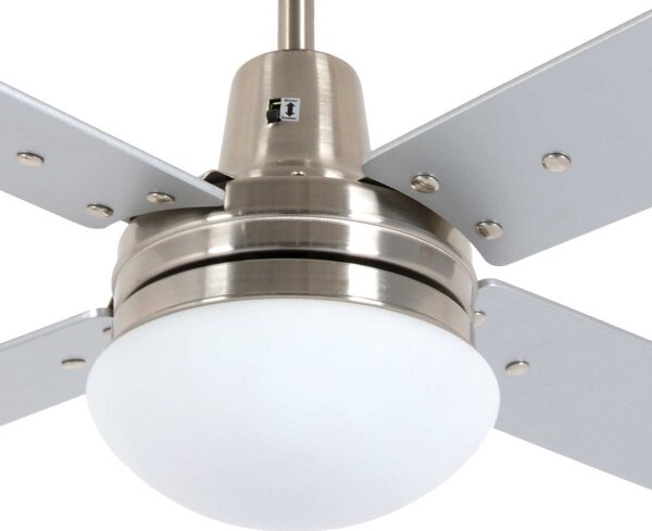 Lucci Air 210334 - Ventilator de tavan AIRFUSION 1xE27/60W/230V lemn/crom + DO